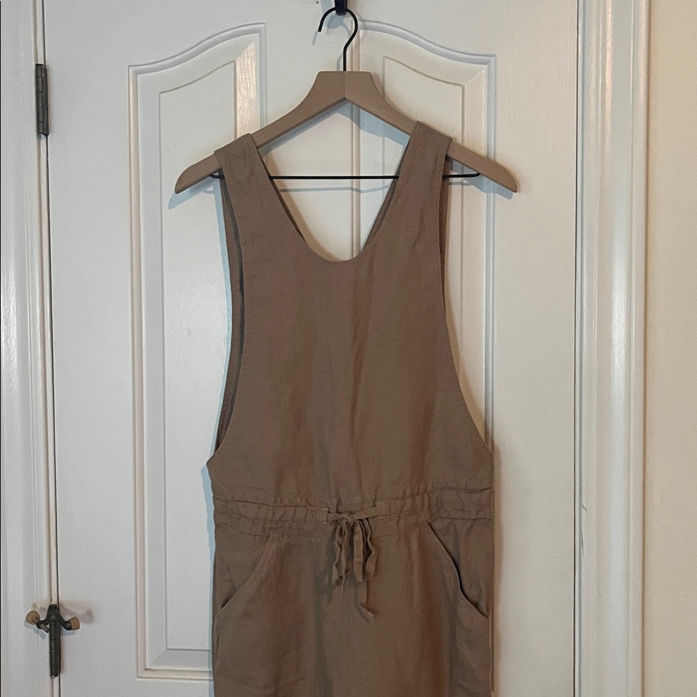 Notperfectlinen | Loose Overalls Dusty Pink Xs 100% Linen Quiet Luxury — image 4 of 8